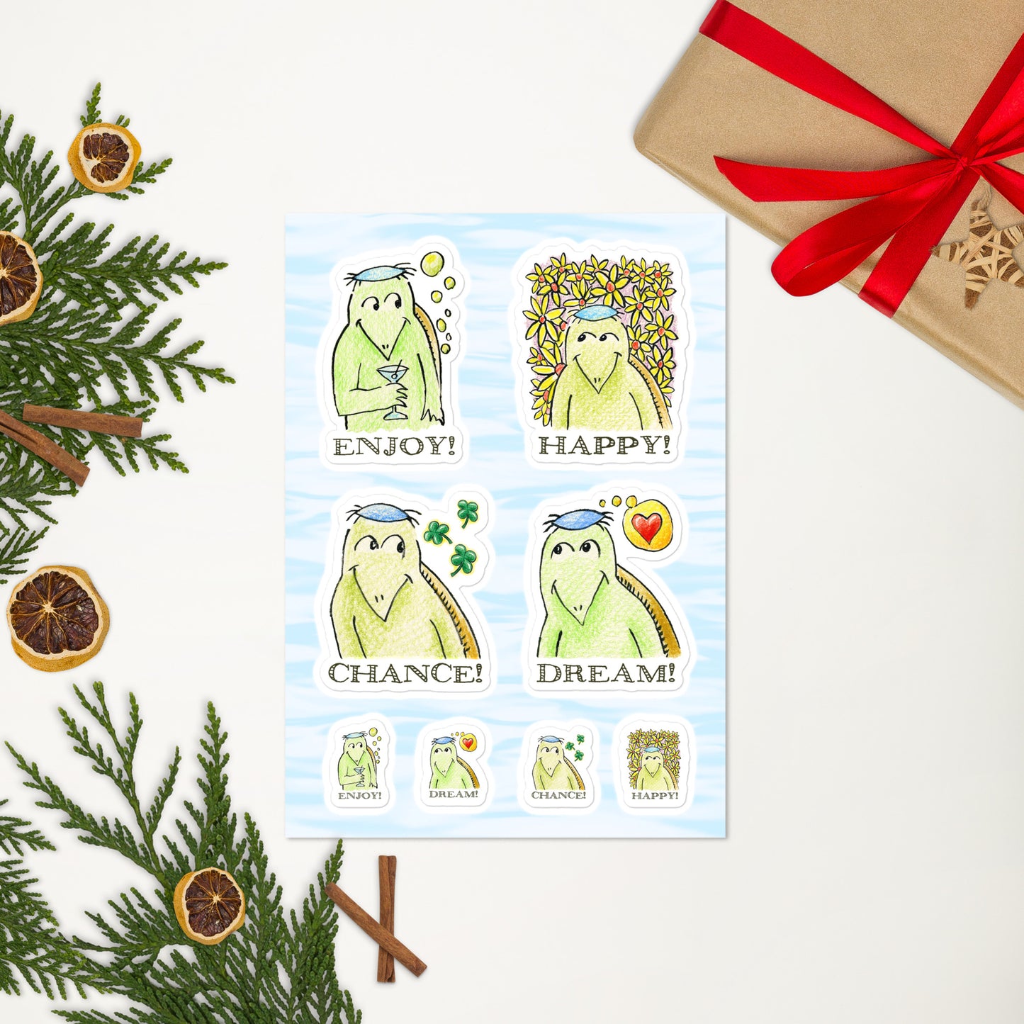 かわいいなカッパ NYの河童 ステッカーシート