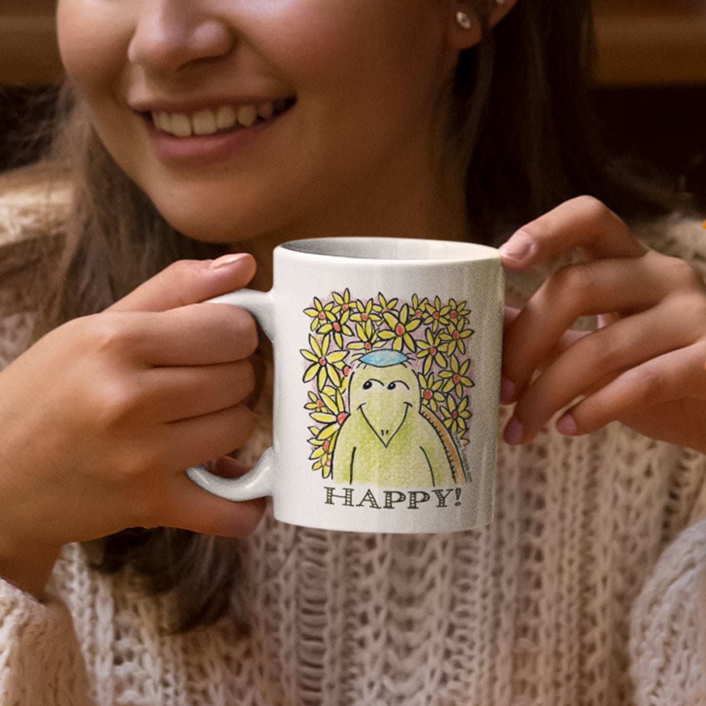 かわいいなカッパ "HAPPY!" NYの河童 マグカップ