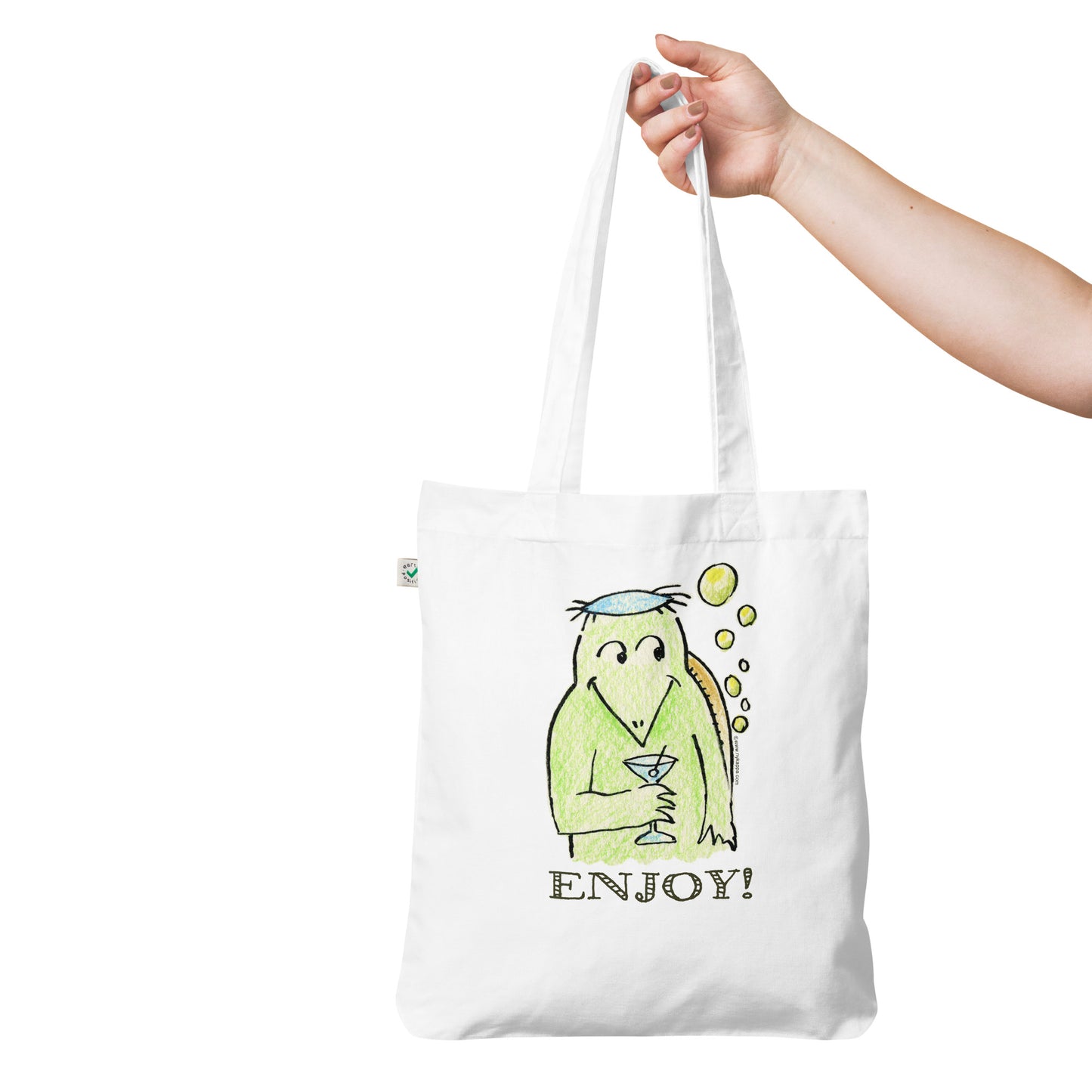 かわいいなカッパ "ENJOY!" NYの河童 トートバッグ