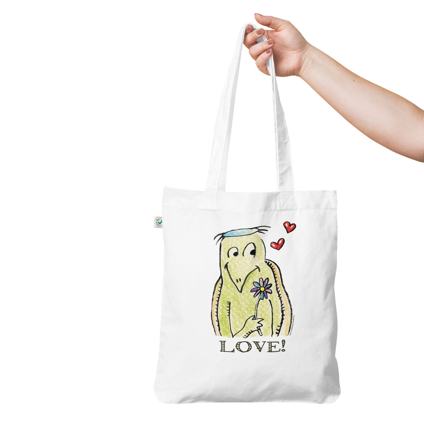 かわいいなカッパ "LOVE!" NYの河童 トートバッグ