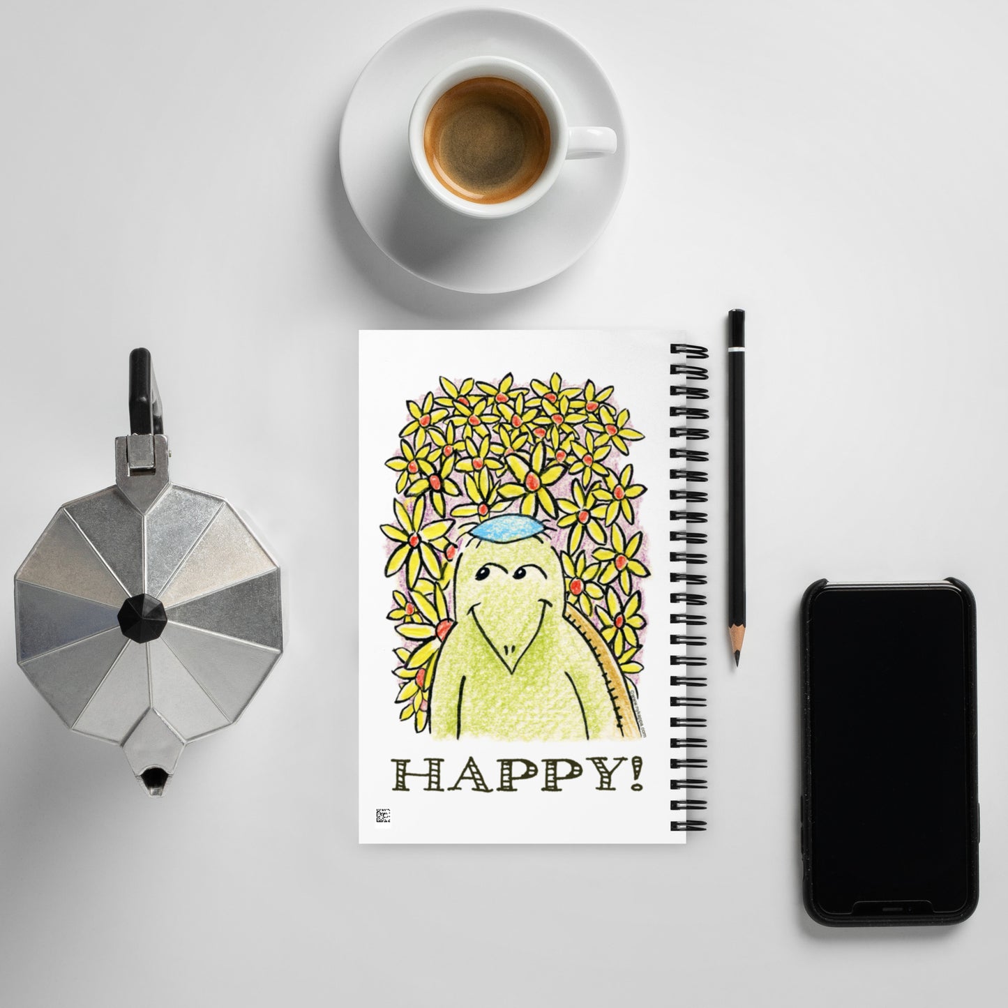 かわいいなカッパ "HAPPY" NYの河童 ノートブック