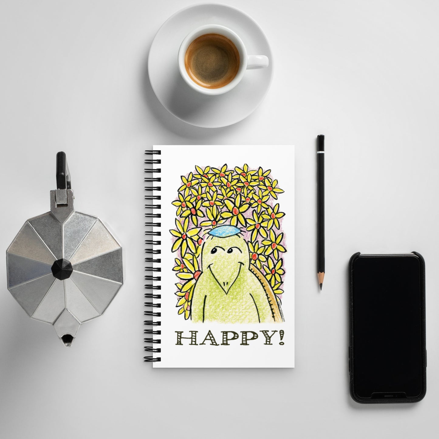 かわいいなカッパ "HAPPY" NYの河童 ノートブック