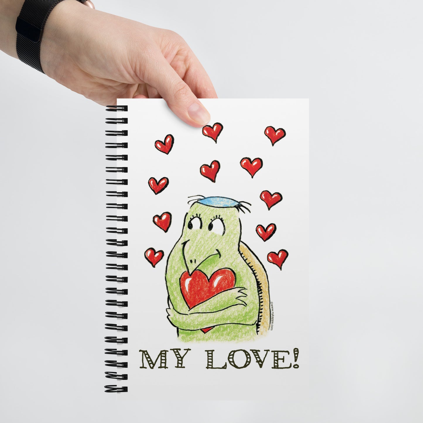 かわいいなカッパ "LOVE YOU, MY LOVE" NYの河童 ノートブック