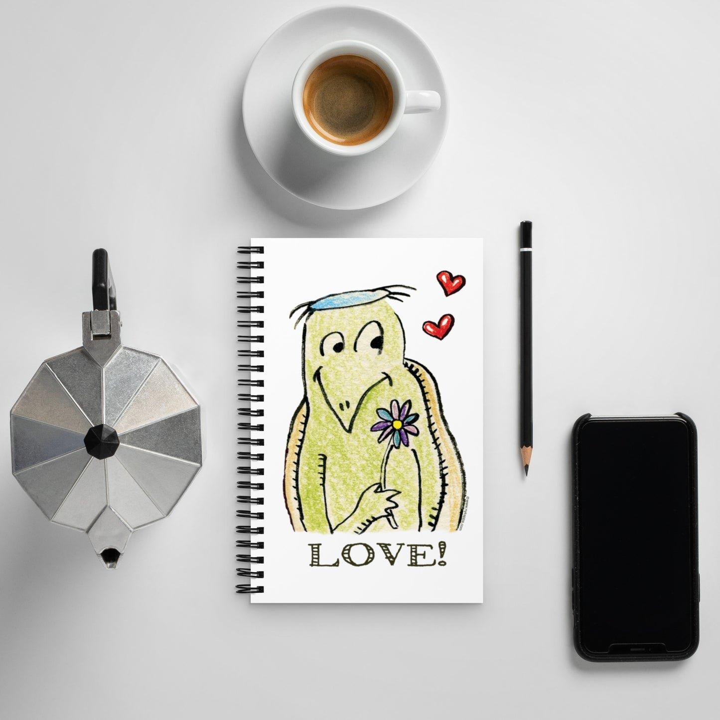 かわいいなカッパ "LOVE" NYの河童 ノートブック