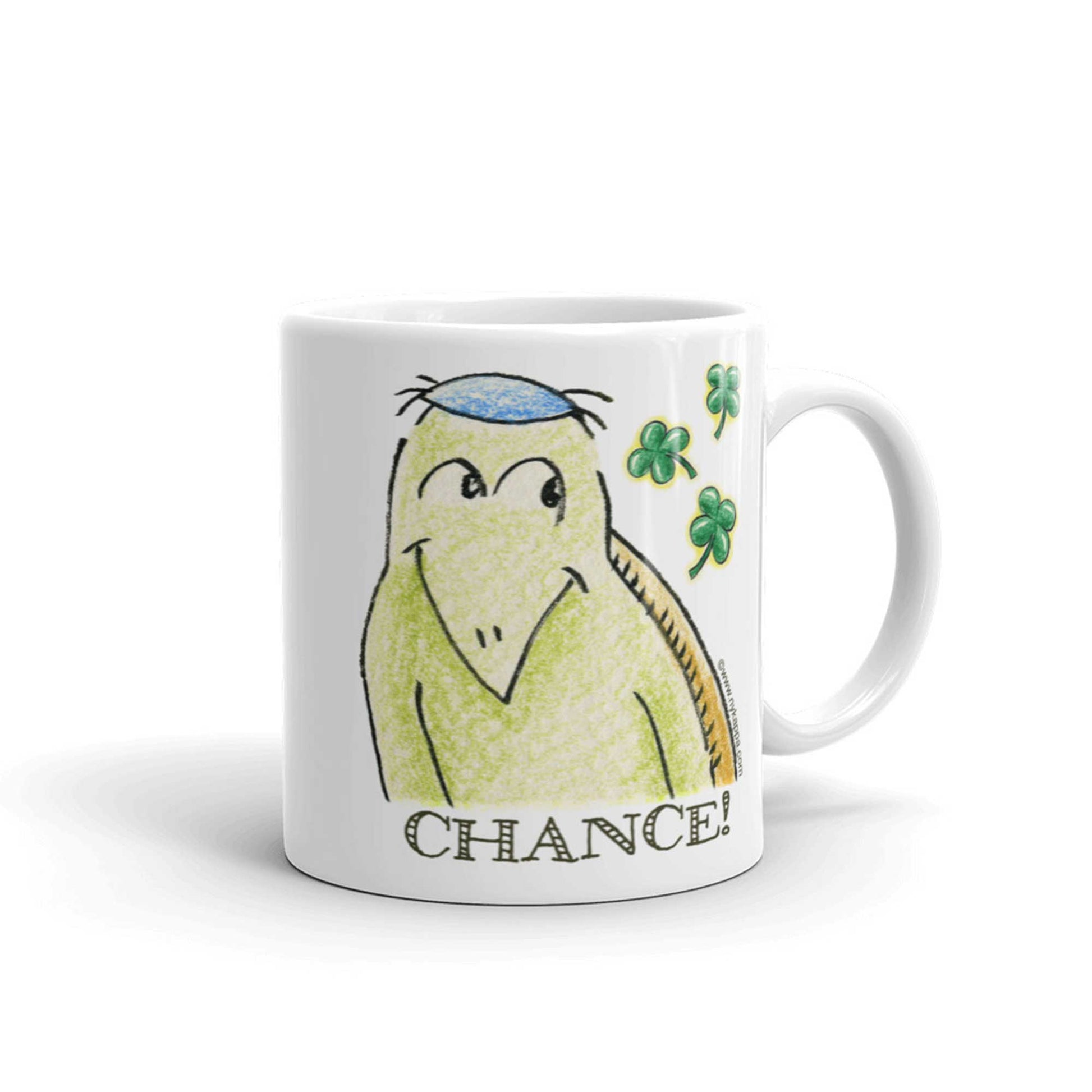 かわいいなNYのカッパ "CHANCE!" NYの河童 コーヒー マグカップ NY-Kappa-Chance-Coffee-Mug-Cup-Handle-on-Right-1