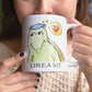 かわいいな NYのカッパ "DREAM!" NYの河童 かっぱ コーヒー マグカップ NY Kappa Dream Coffee Mug Cup 1