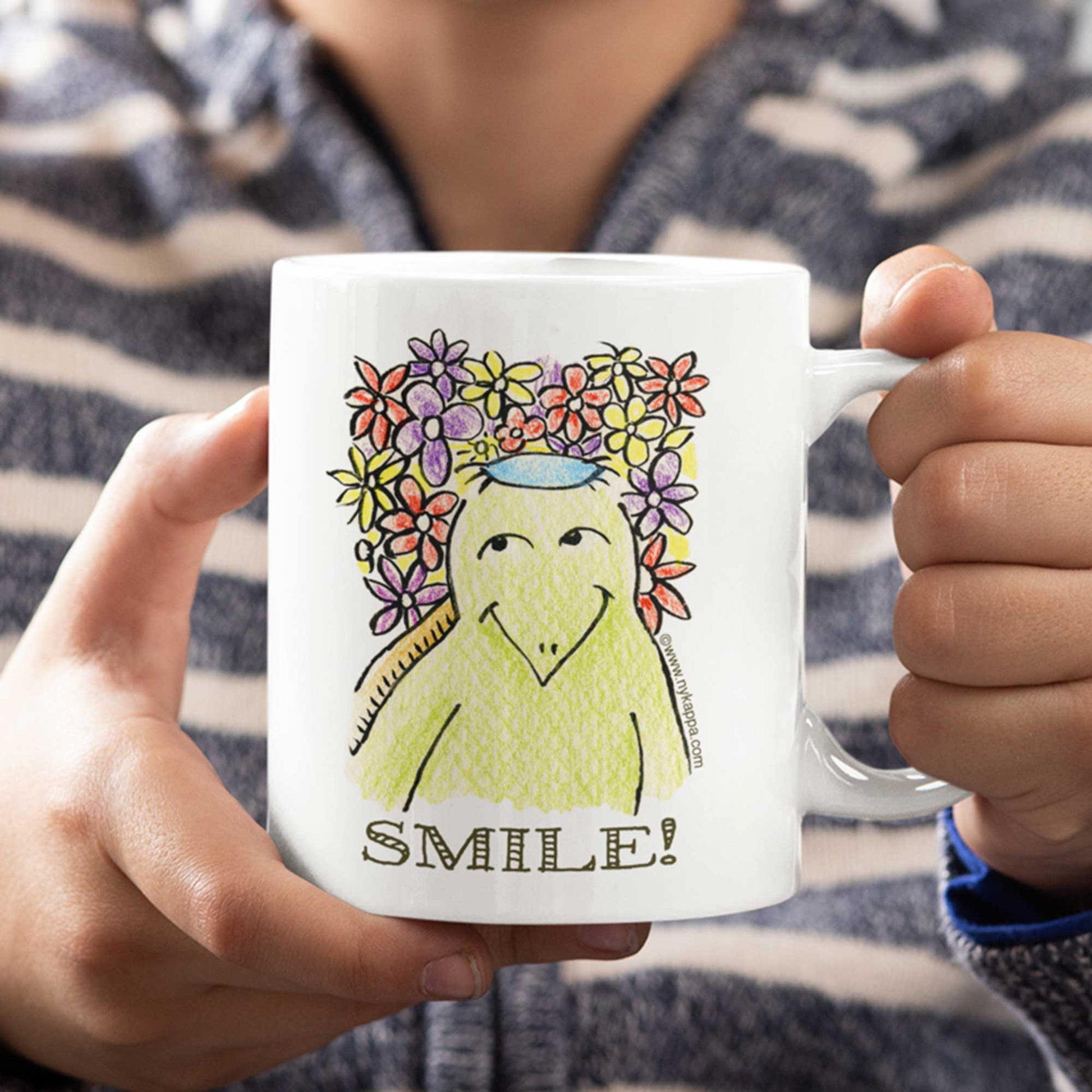 かわいいな NYのカッパ "SMILE!" NYの河童 かっぱ コーヒー マグカップ NY Kappa Smile Coffee Mug Cup 