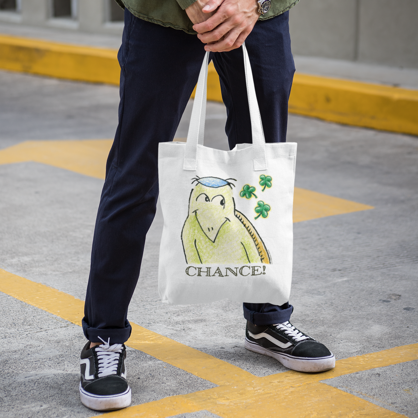 かわいいなカッパ "CHANCE!" NYの河童 トートバッグ