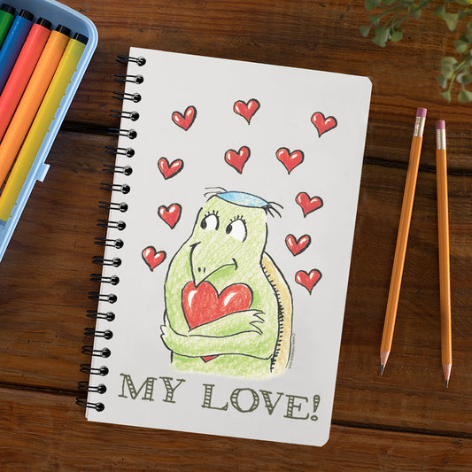 かわいいなカッパ "LOVE YOU, MY LOVE" NYの河童 ノートブック