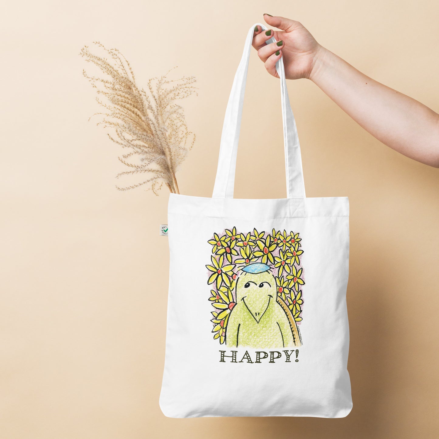 かわいいなカッパ "HAPPY!" NYの河童 トートバッグ