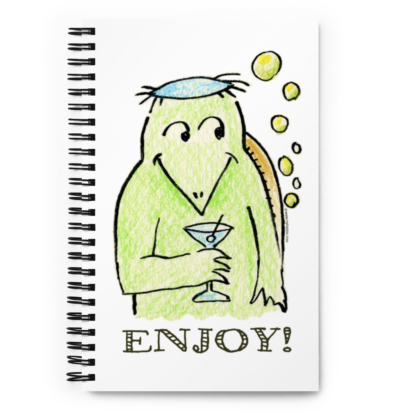 かわいいなカッパ "ENJOY" NYの河童 ノートブック