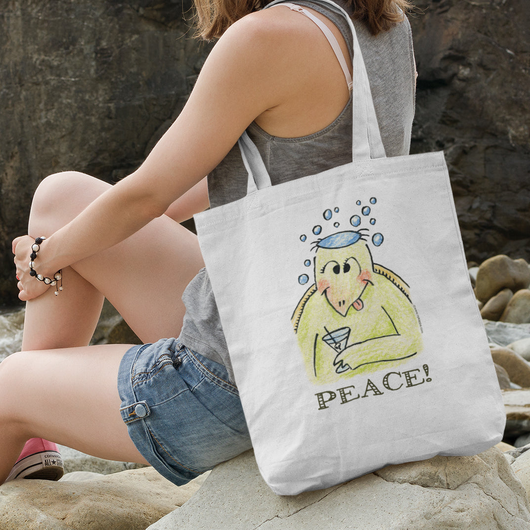 かわいいなカッパ "PEACE!" NYの河童 トートバッグ